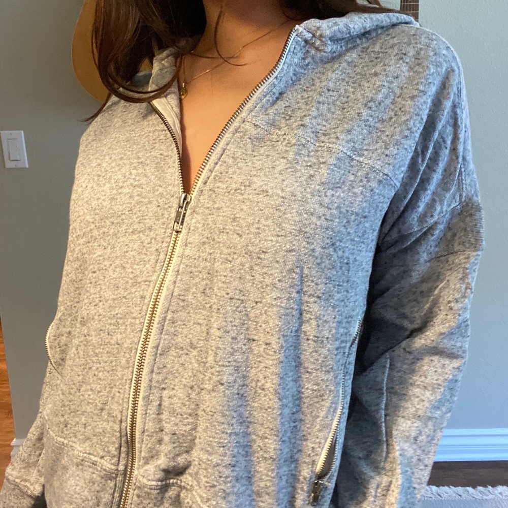 Madewell Grey Hoodie Sweatshirt